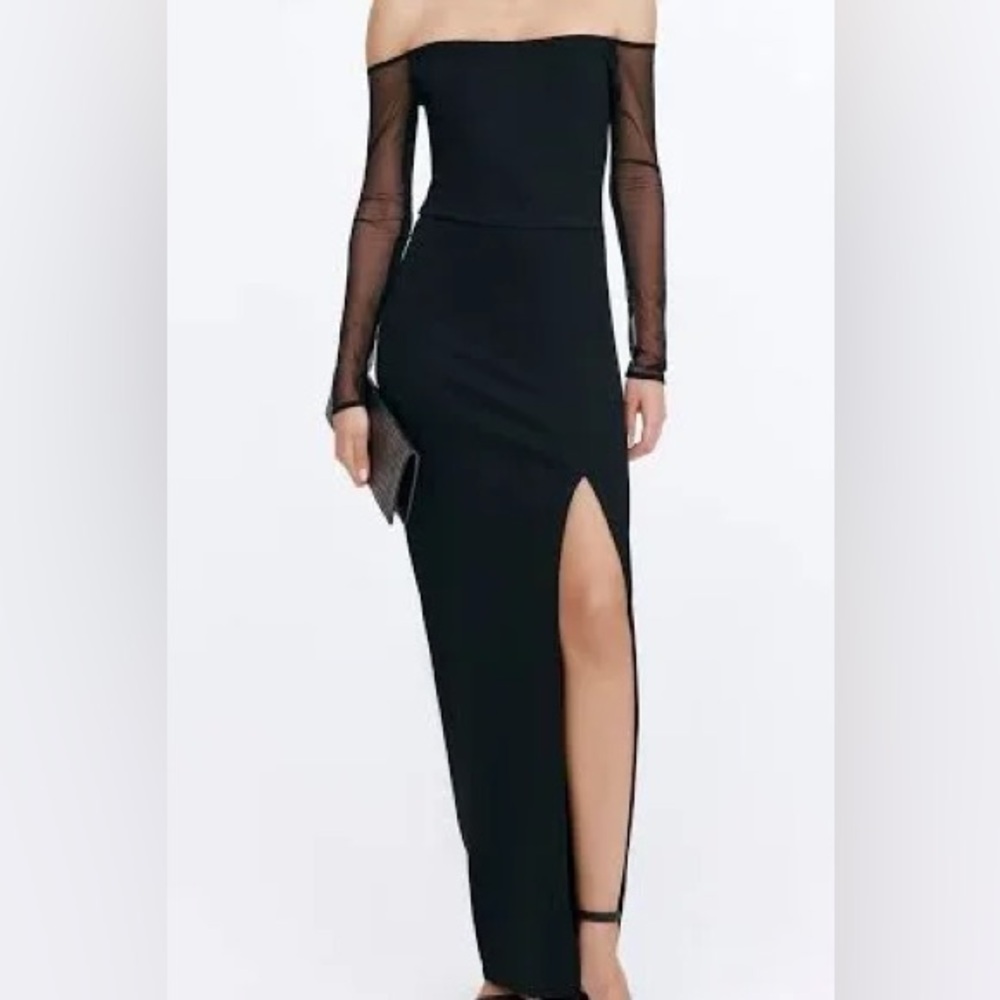 Marcella Off the Shoulder Marian Dress Black Size XL